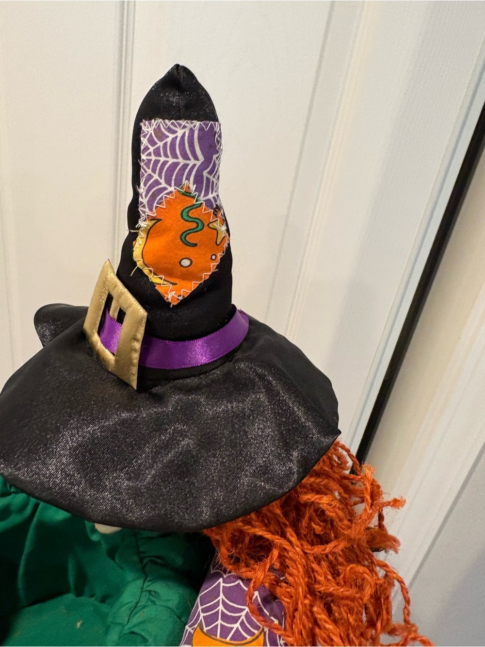 Vintage 1998 Silly Pumpkin Witch Candy Plush Nylon Basket EUC - Picture 11 of 15